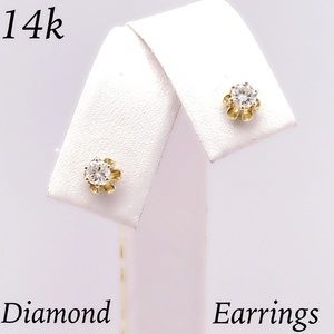 SOLD 🔥 14K 0.25 ctw Diamond Solitaire Studs